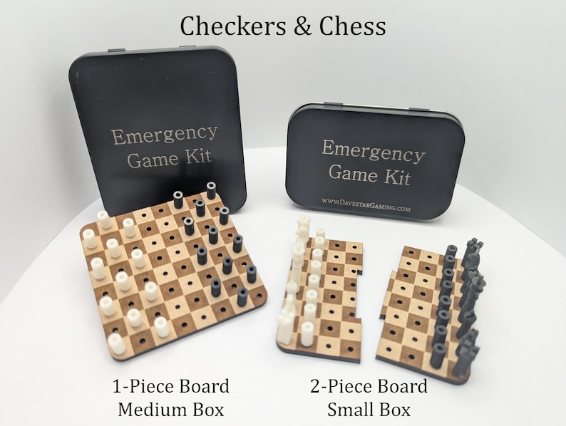 Ultralight Travel Checkers & Chess Set - Etsy