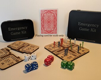 Ultralight Travel Ludo & Parcheesi Emergency Game Kit