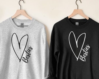 Best Friend Sweatshirts, Best Friends Gifts, Bestie Matching Sweatshirt, Besties Sweater, Best Friend Matching Jumpers