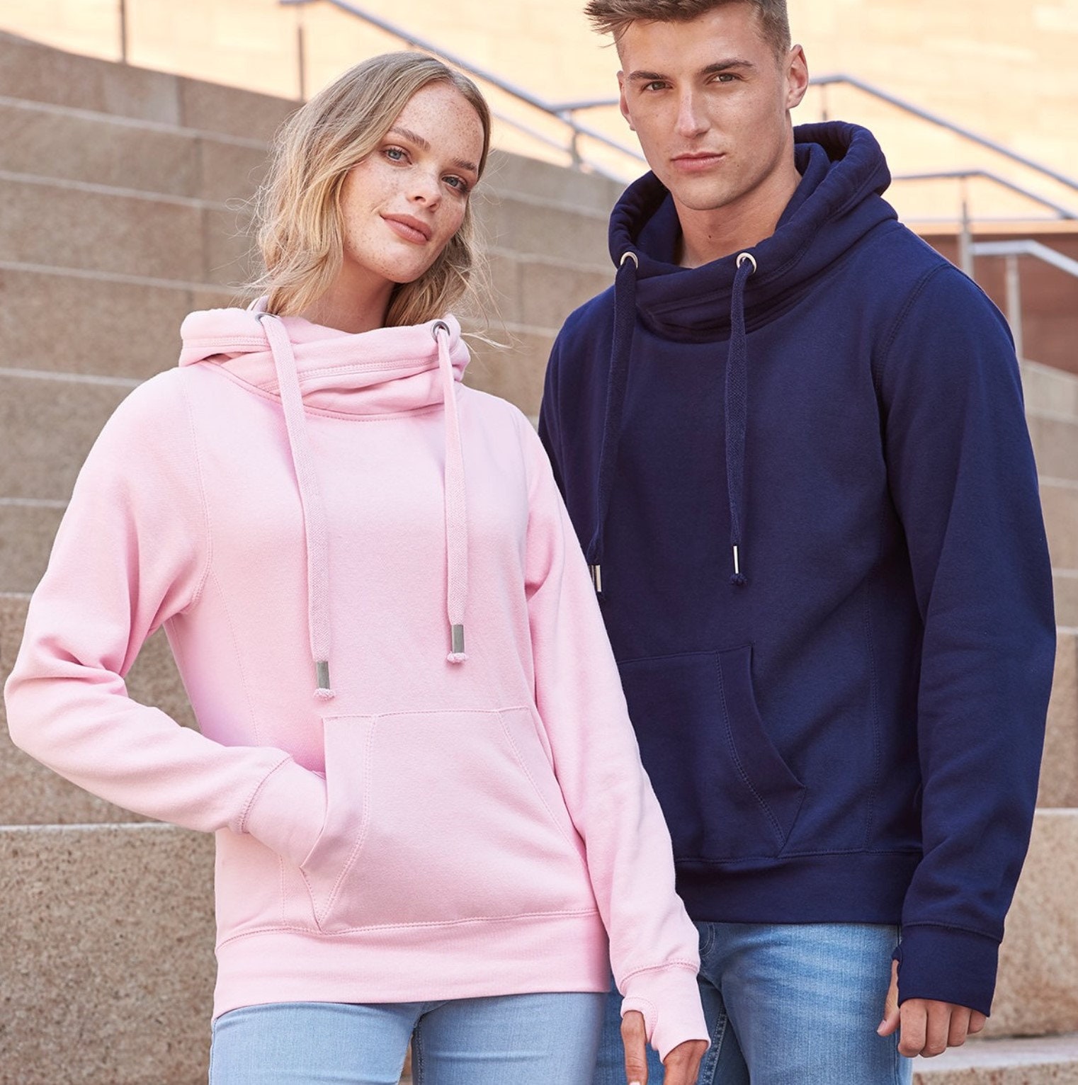 Personalised Cowl Neck Hoodie Thumb Hole Hoodie Custom - Etsy