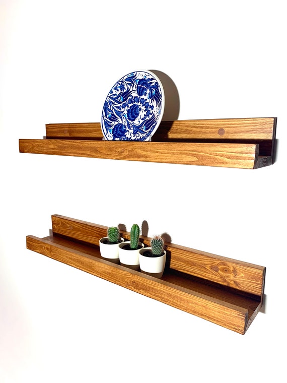 Natural Wood Wall Shelf Rustic Wood Shelffloating Shelf Etsy