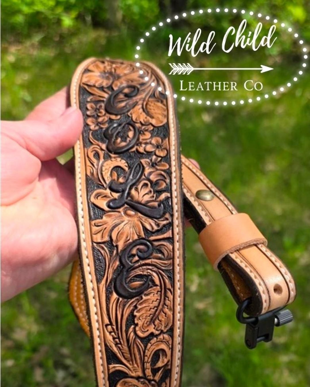 Custom Leather Sling: Hand Tooled Sportsman Strap - Etsy