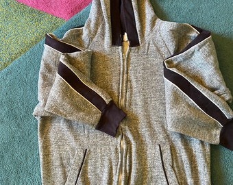Vintage 80’s Striped Raglan Hoodie Made in USA
