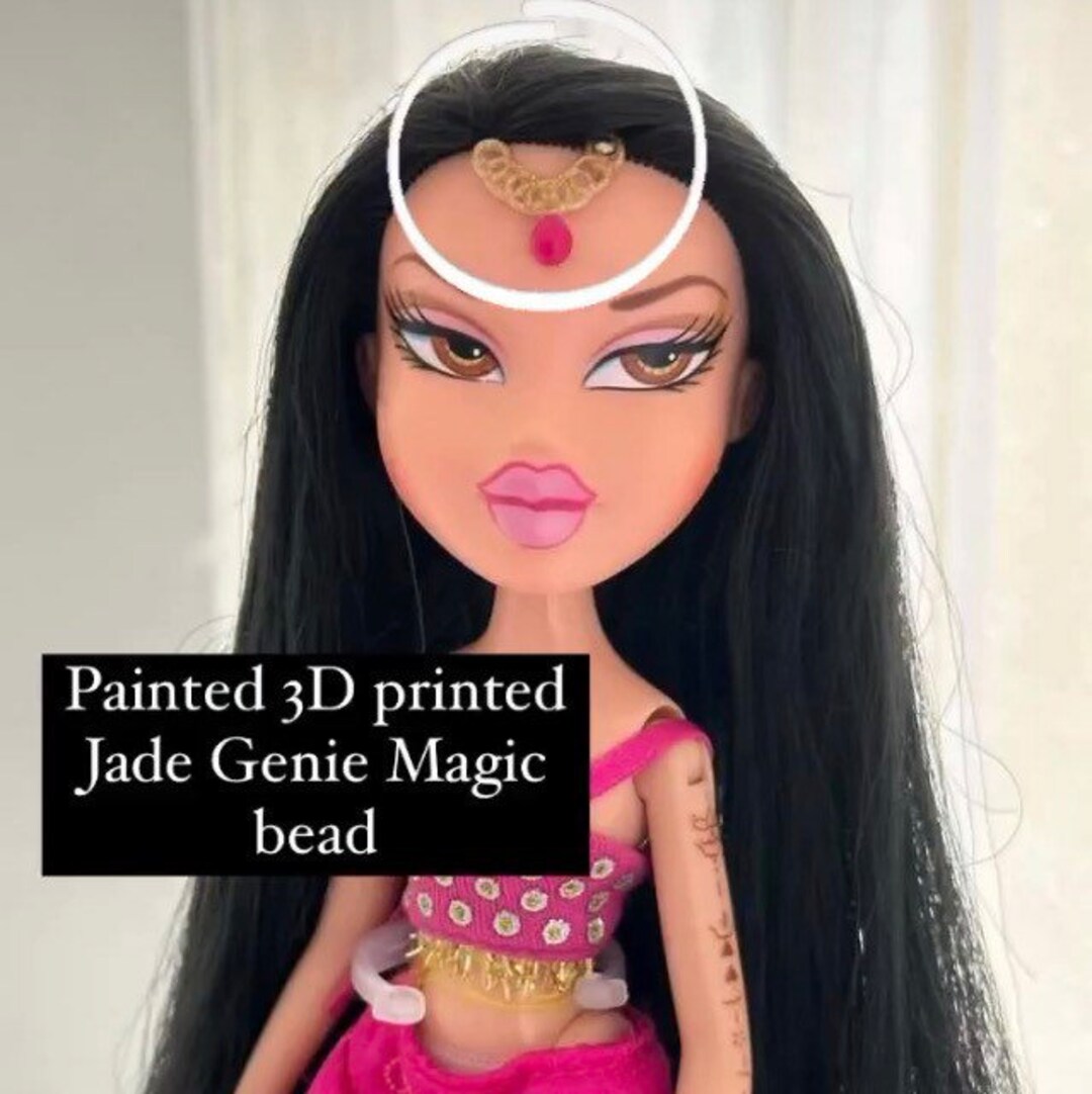 Bratz Unpainted Genie Magic Jade Replacement Head Bead 3D - Etsy