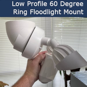 Original Low profile 60 deg Installation Kit Under Eave Soffit Horizontal Adapter Mount for Floodlight Security Camera Ring Lorex Feit Eufy