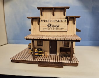 HO  1:87 scale Old West Wells Fargo Stage Depot