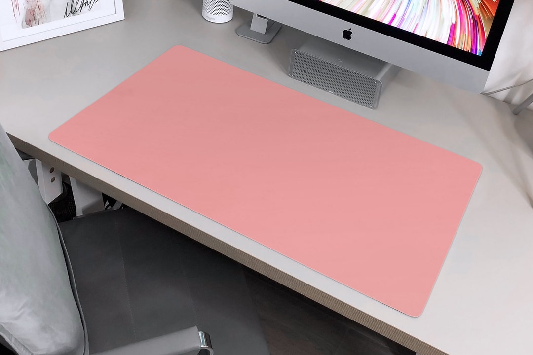 Desk Mat Pink Pink Desk Mat Desk Pad Pink Pink Mousepad Etsy