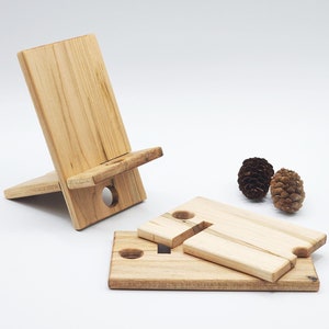 Handmade Ambrosia Maple Phone Stand, Free Personalization