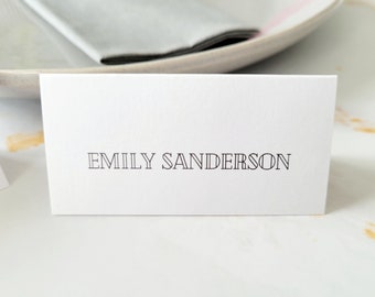 Outline Name Place Cards, Wedding Name Place Cards, Colourful Name Cards, Personalised, Wedding Stationary. Place Cards