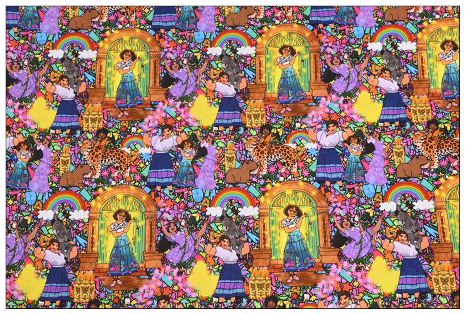 Disney Encanto Fabric Pure Cotton Fabric by the Half Yard Etsy Israel