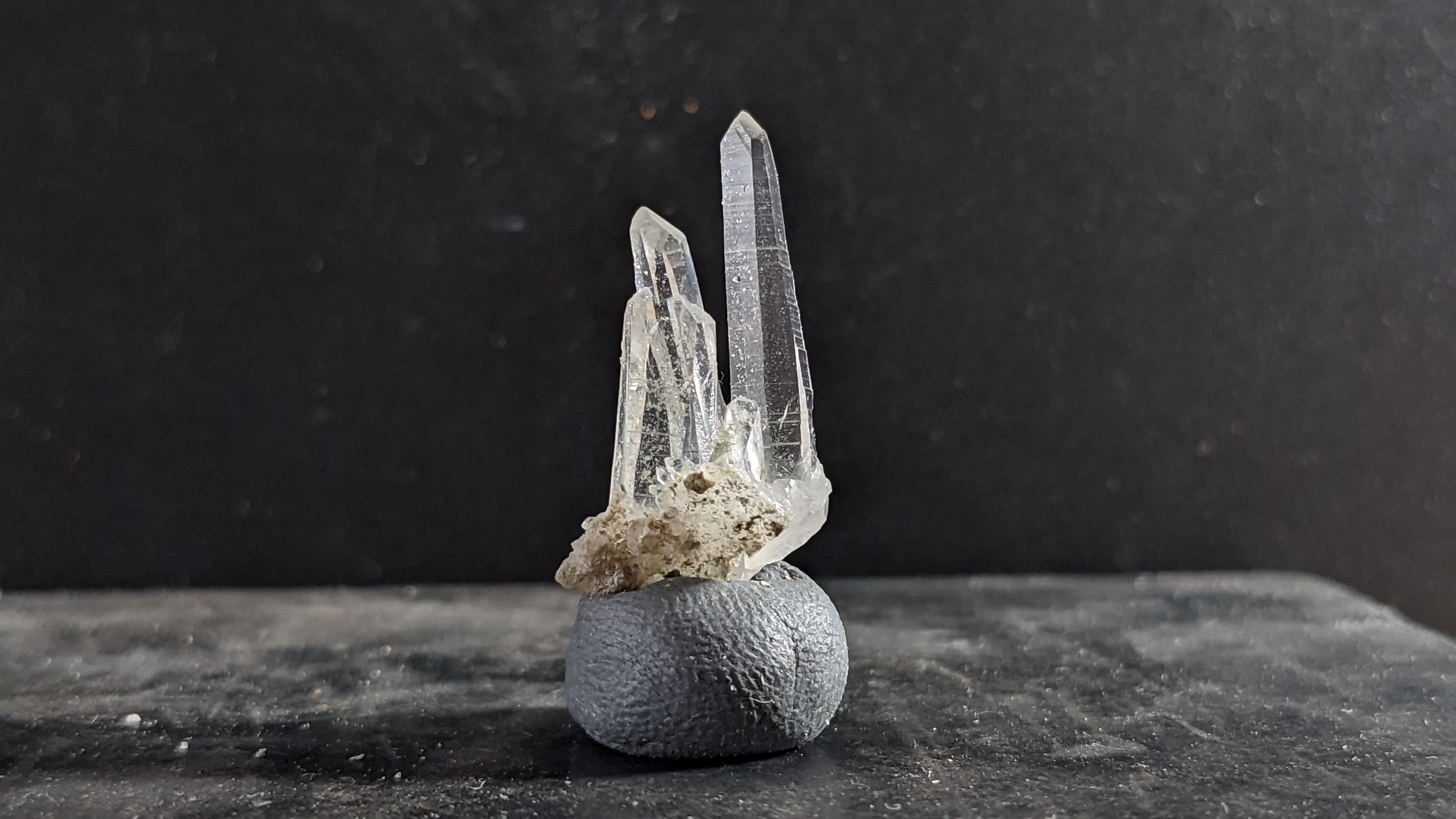 Quartz Hyalin Habitus Dauphiné. 8Ct. Maronne, Oisans.