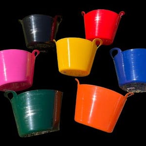 14 Litre Flexi Tub / Buckets / Home Garden Flexible Storage Various Colours