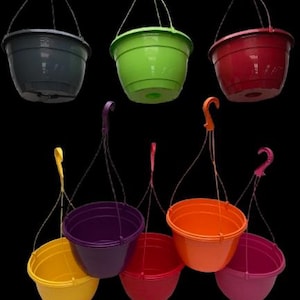 Large 6 Litre / 27cm Hanging Plant Pots