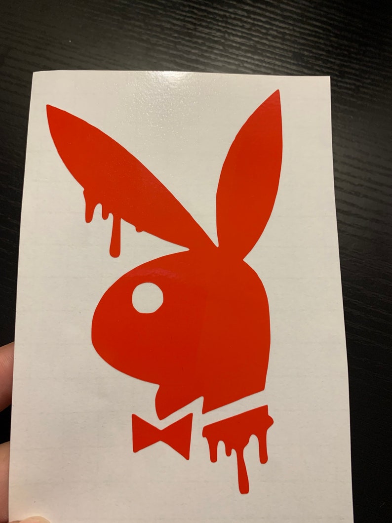 Drippy Playboy Bunny Vinyl Decal Sticker Playboy Bunny Car - Etsy
