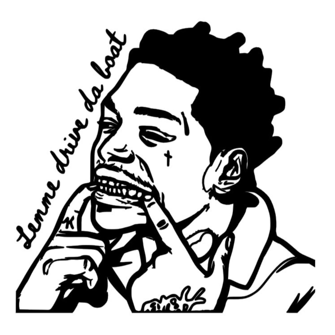 Kodak Black Car Decal- Truck Decal- Vinyl Decal- Lemme Drive Da Boat - Etsy