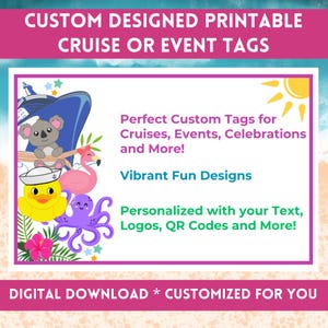 Custom Printable Tags, Personalized Just For You