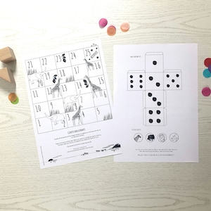Giraffes versus elephants snakes and ladders board game download printable