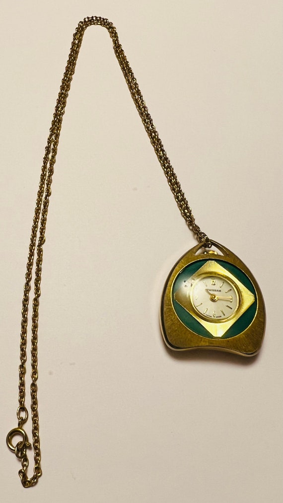 Vintage 1960s Swissam Swiss Made Watch Pendant Etsy UK