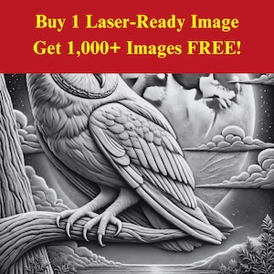 Afbeelding uil lasergesneden brandbestand | Nachtelijke takmaan mechanische digitale download | 3D-illusie-graphics, png-foto Glowforge