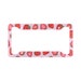 Kawaii cherry license plate frame, License plate holder cover, Pink cute girls car exterior, car decor car accessories 