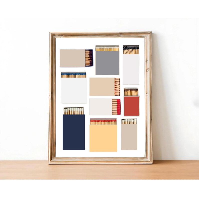 Matchboxes Patern Trendy Matchbook Template Matchbook Art Blank Matchbox Custom Print - Etsy