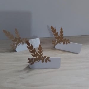 10 Marque-places épi de blé papier