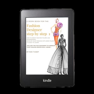 How to be  professional fashion designer with zero Skill Home based  Super Easy : Fashion design illustration  E- work book 1