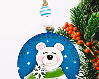 Polar Bear - Christmas Ornament