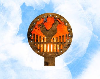 Rooster- Copper - Night light - Plug-in Style