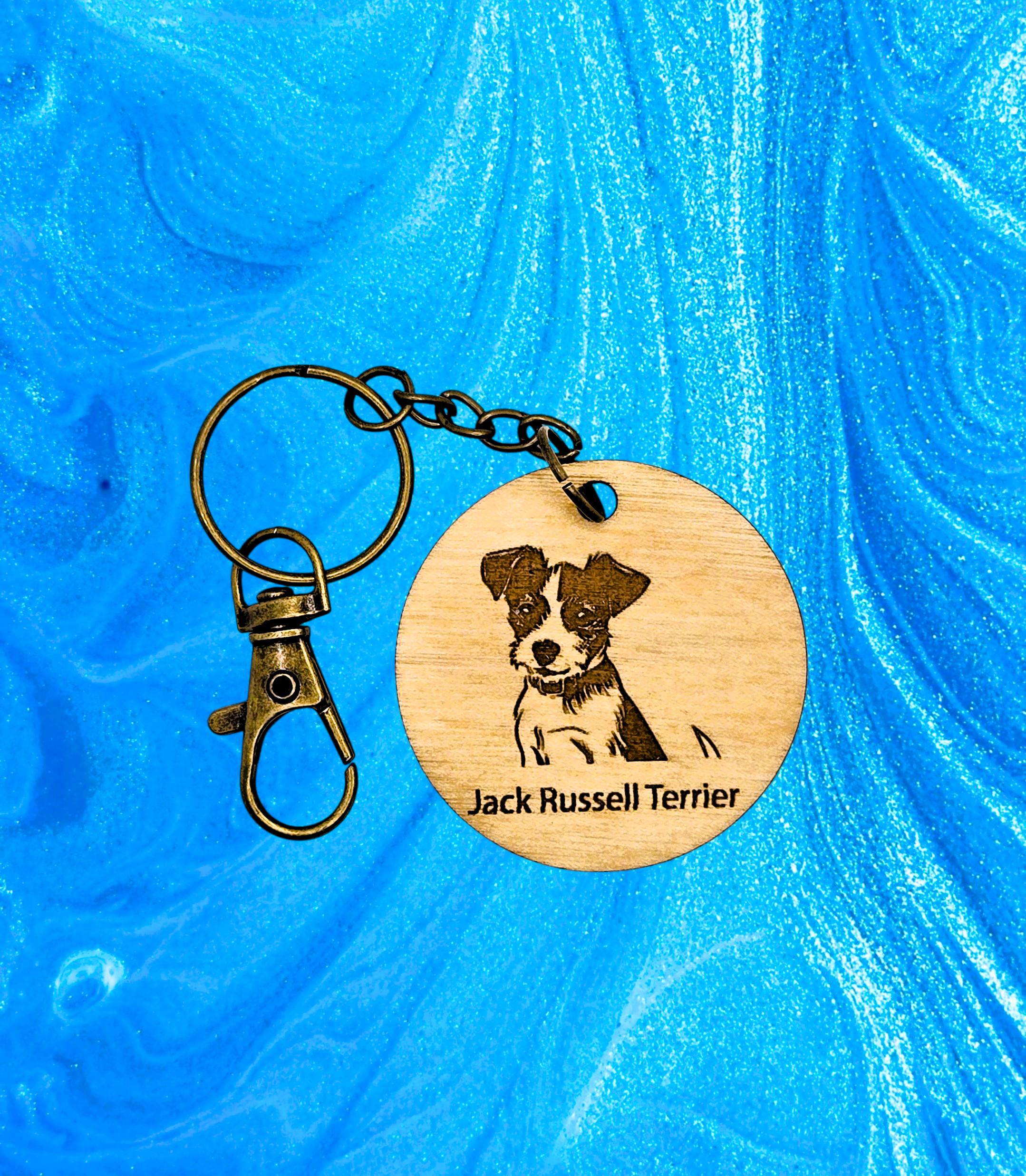 Jack Russell Terrier - Dog Breed Keychain - Etsy