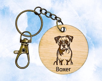 Boxer - Dog Breed Keychain