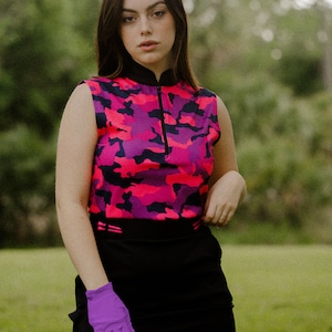 Sleeveless Camo Golf Dress