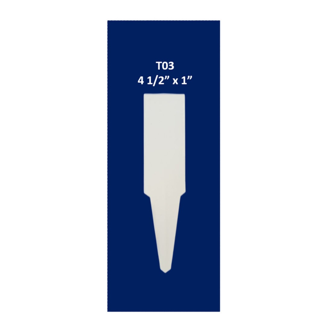 White Plastic Wraparound Plant Labels/tags 4.5 X 1 Etsy