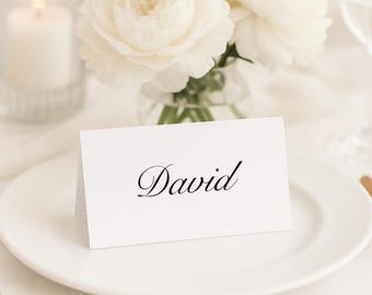 Personalized Wedding Place Cards | Modern Name Tags