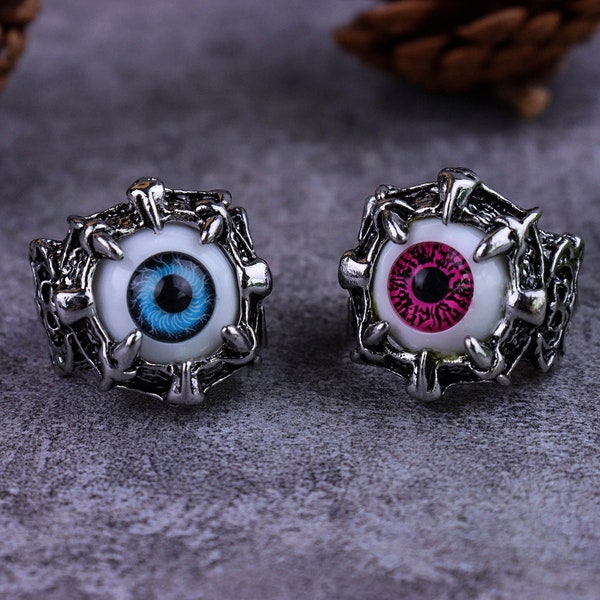 Demon Claw Ring | Evil Eye Ring | Evil Eye Ring Silver/Vintage Rings/gothic ring,punk ring/Funky Unique Rings/Best Gift/gift for him,her