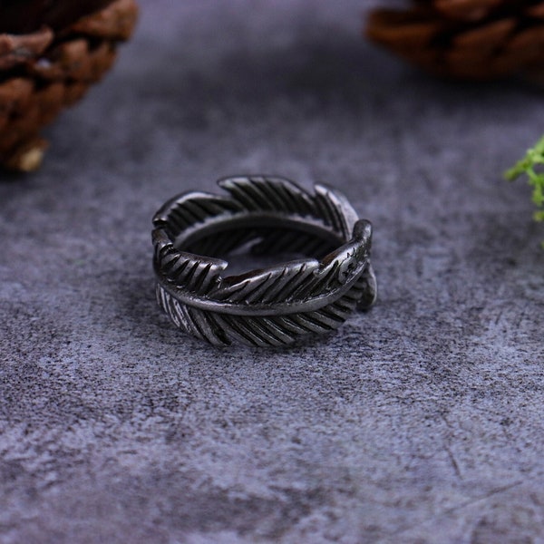 Feather Ring /Feather Jewellery /steampunk ring /gothic ring/Gothic Accessories/Men Jewellery/Creative Reptile Ring,Best Gift/gift for her