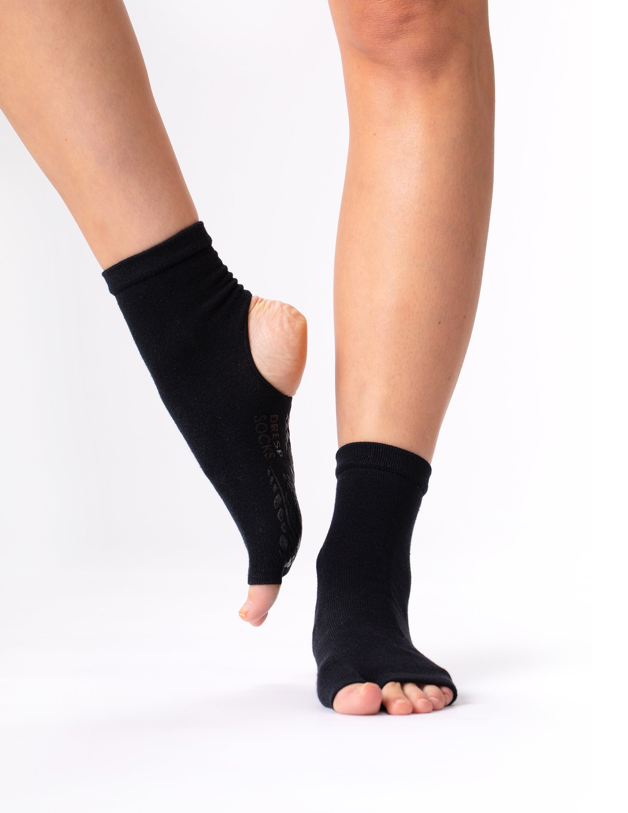 DRESP Toe and Heelfree Elegant Yoga Socks With Antislip Sole Etsy