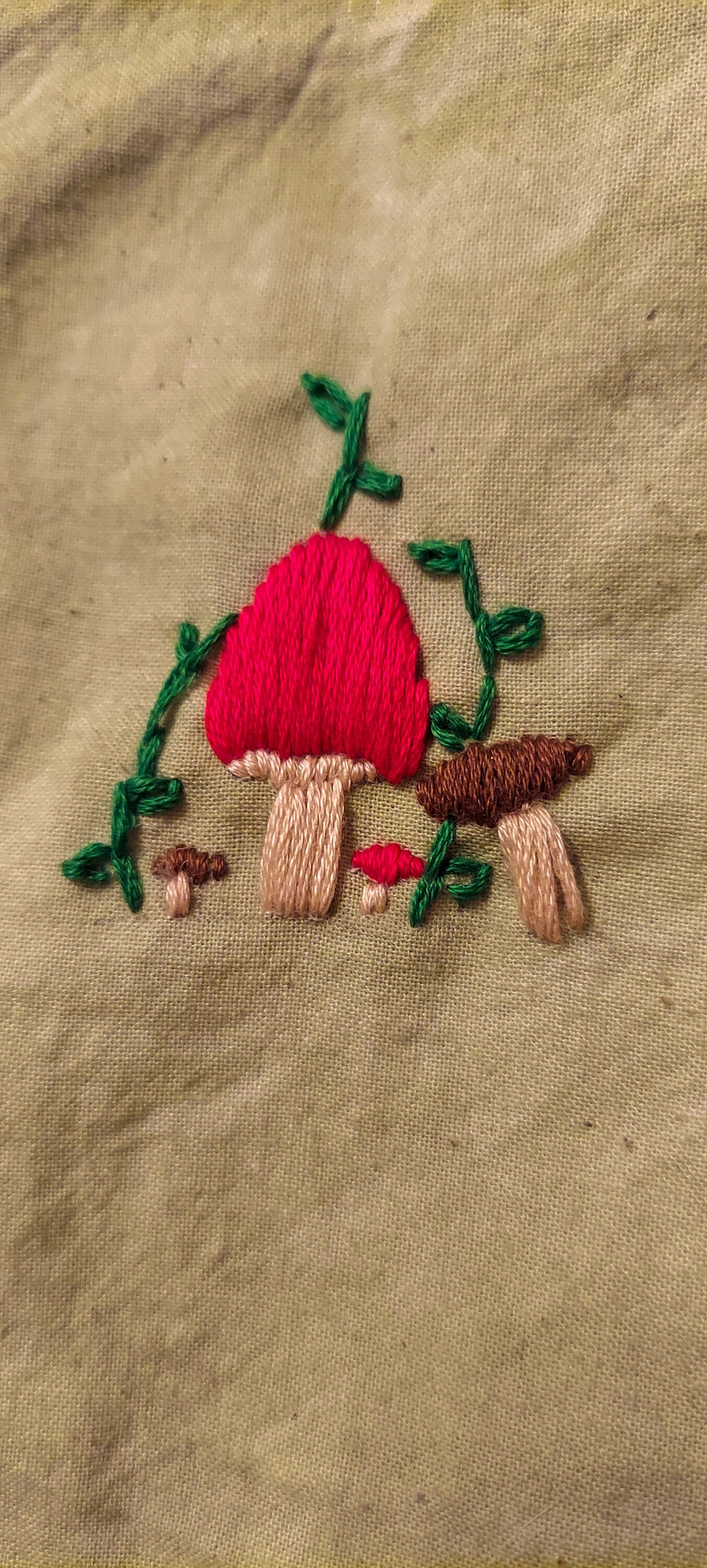 Mushroom Embroidered Tote Bag - Etsy