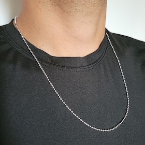 Ball Chain in Silver 2mm, 2.5mm, 3mm or 4mm, 16 to 36 Bead Chain