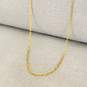 Elegant Delicate Gold Chain Necklace with Extension for Women