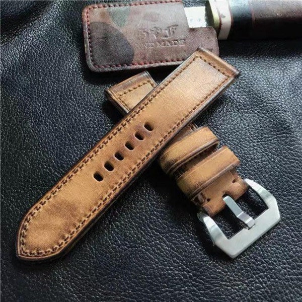 Panerai - 74 Strap - 22mm 24mm 26mm – custom made – Vintage watch Strap