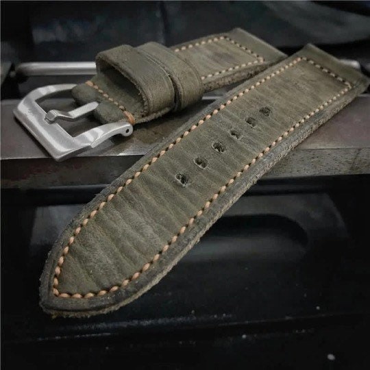74.PANERAI用 24mm-22mm Panerai - 74 Strap - 22mm 24mm 26mm – Custom Made – Vintage Watch