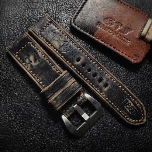 Panerai 74 Strap 22mm 24mm 26mm Custom Made Vintage Etsy