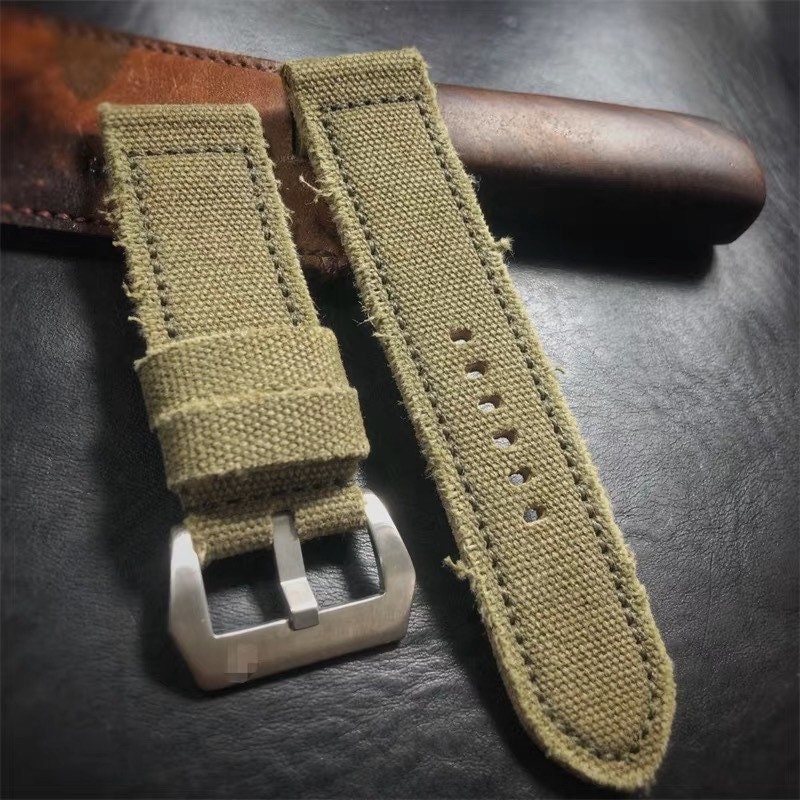 74.PANERAI用 24mm-22mm Panerai - 74 Strap - 22mm 24mm 26mm – Custom Made – Vintage Watch
