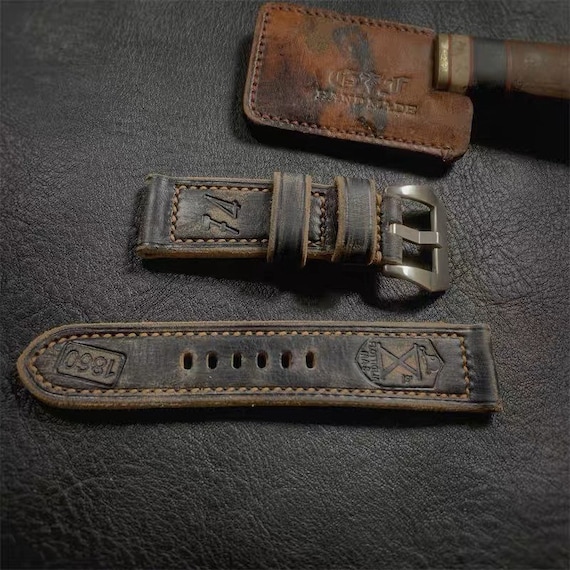 Cinturino in Cuoio Vintage 24/22 per Panerai Cinturino in Cuoio Vintage 24/22 per Panerai