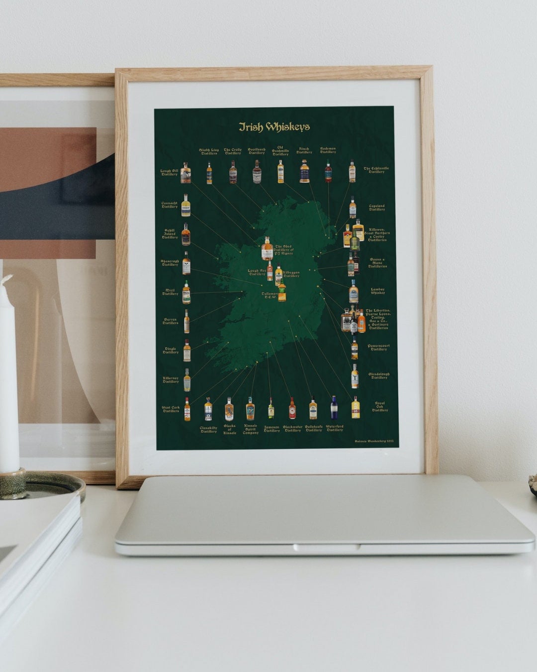 Irish Whiskey Distilleries Map