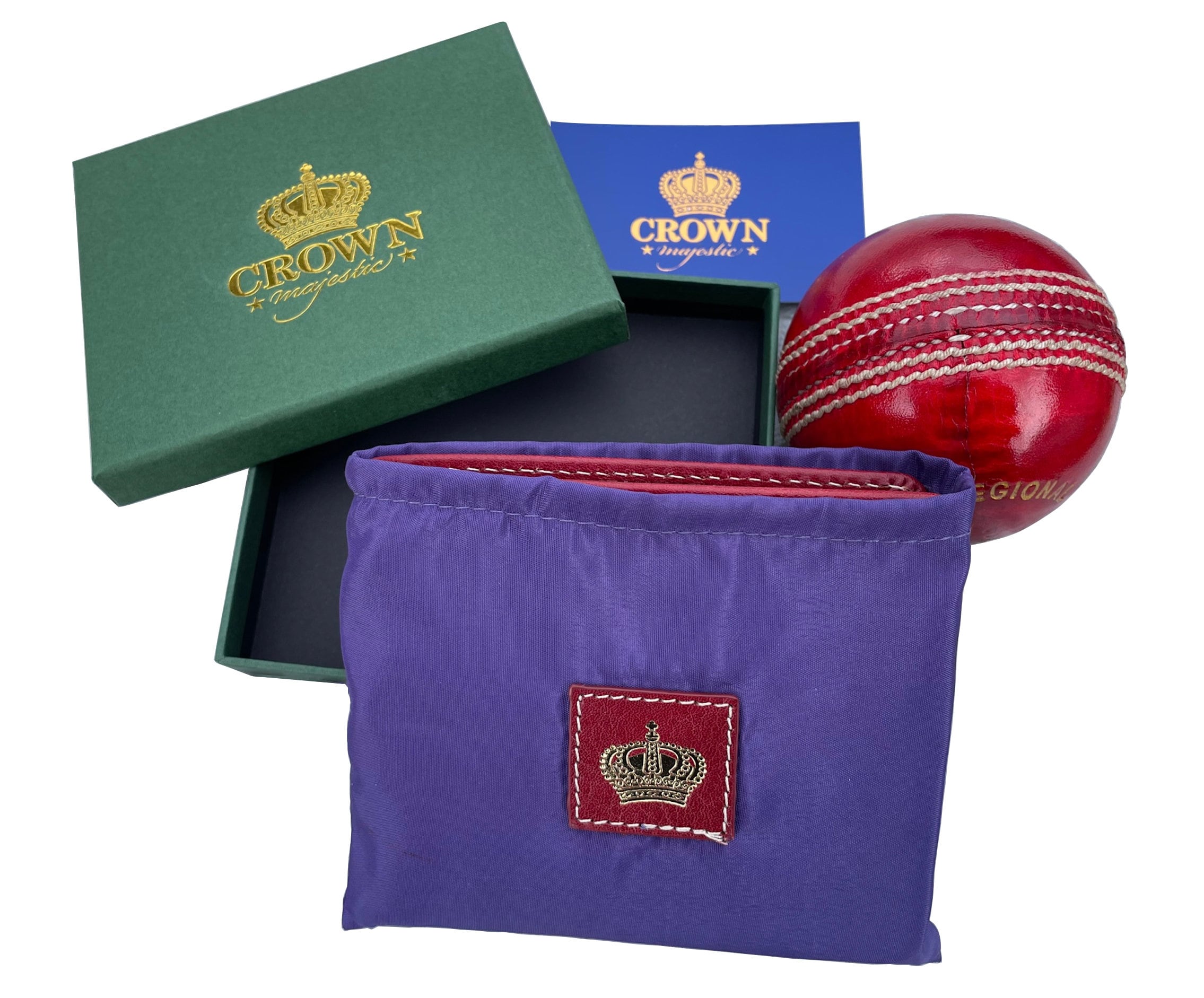 Crown Majestic Cricket Ball Wallet With Inside Coin Pouch Etsy Australia