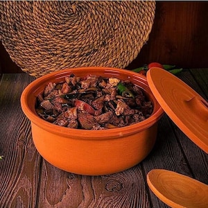 Clay Pot For Cooking, Big Pots For Cooking, Handmade Cookware, Cooking Pot With Lid, Terracotta Pot, Dutch Oven Pot 3500 ml
