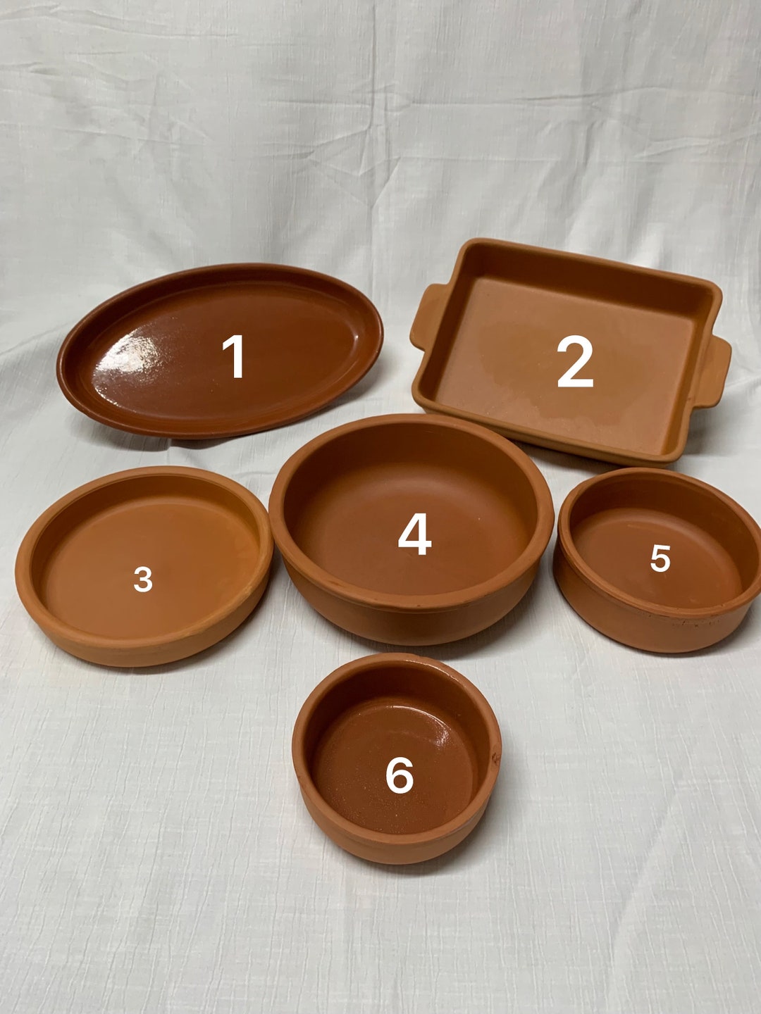 Turkish Mini Clay Bowls for Oven Baked Rice Pudding, Suffless, Jams