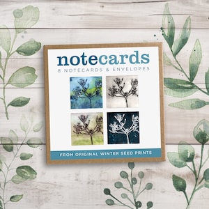 Wildflower gemengd wenskaartpakket, etsprintkaart voor haar, verjaardagskaart voor moeder, bloemkunstwerken voor haar, cadeauset UK